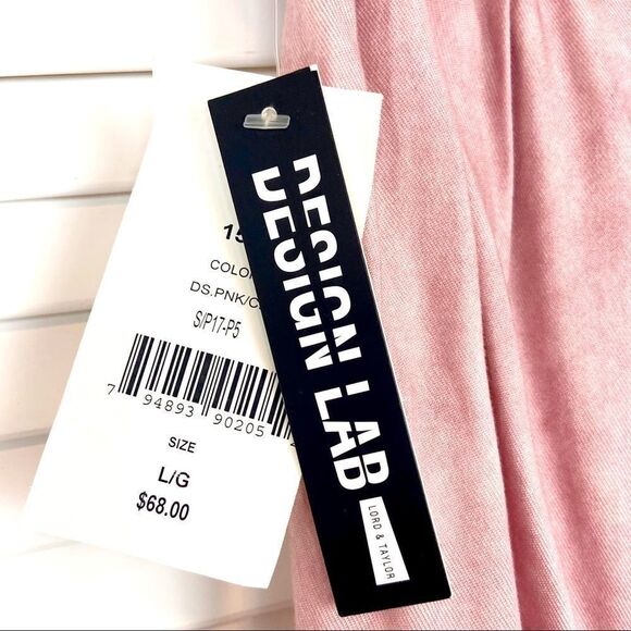 Design Lab Lord & Taylor Pink Belted Paperbag Shorts | Size Large | NEW - Picture 5 of 7